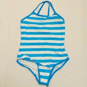NWT HA Striped Blue Swimsuit, 150